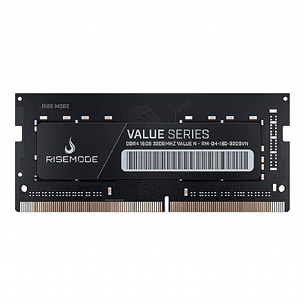 Memória SODIMM 16GB DDR4 3200MHz Rise Mode Value - para Notebook - CL16 - RM-D4-16G-3200VN