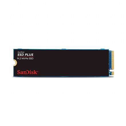 SSD M.2 1TB Sandisk Plus - NVMe - Leitura 3200MB/s - Gravação 2500MB/s - SDSSDA3N-1T00-G26