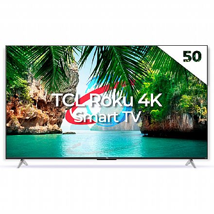 TV 50" TCL Roku 50RP630 - Smart TV - 4K Ultra HD - HDR10 - Wi-Fi - Roku Os - HDMI / USB