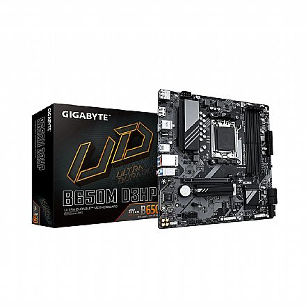 Gigabyte B650M D3HP (AM5 - DDR5 7600 O.C) - Chipset AMD B650 - USB 3.2 - Slot M.2 - Micro ATX