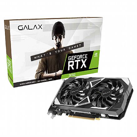 Placa de Vídeo GeForce RTX 3050 6GB GDDR6 96bits - Galax Ex Series - 35NRLDMD9OEX