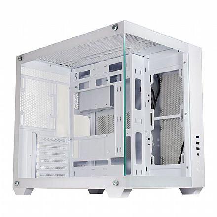 Gabinete Gamer Aquário K-Mex Hammerhead Shark CGWYH6 - Lateral e Frontal em Vidro - Micro ATX - Branco