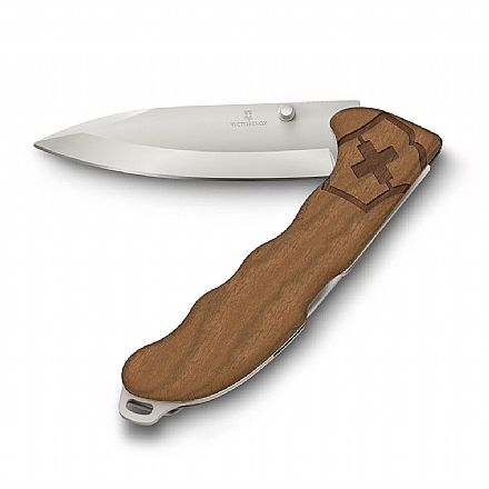 Canivete Victorinox Evoke Wood - Cabo de Madeira - com 4 funções - Marrom - 0.9415.D630