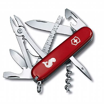 Canivete Victorinox Angler - com 19 funções - Vermelho - 1.3653.72