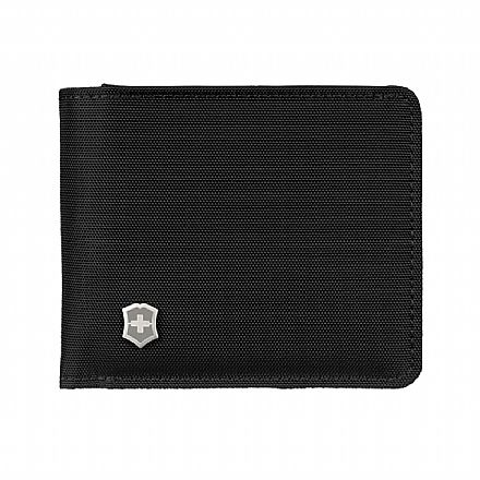 Carteira Victorinox Bi-Fold Coin Pouch - Nylon - Porta Cartões e Moedas - Preto - 611971