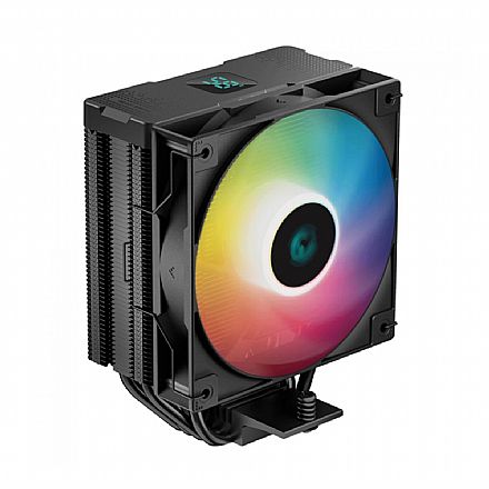 Cooler DeepCool AG400 Digital (AMD / Intel) - ARGB - Preto - R-AG400-BKADMN-G-1