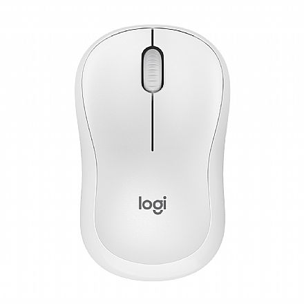 Mouse sem Fio Logitech M240 Silent - Bluetooth - 4000dpi - Ambidestro - Branco - 910-007116