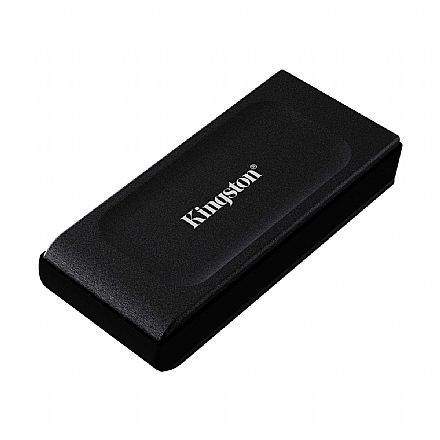 SSD Externo 2TB Kingston XS1000 - Portátil - USB 3.2 - Leitura até 1050MB/s - Preto - SXS1000/2000G