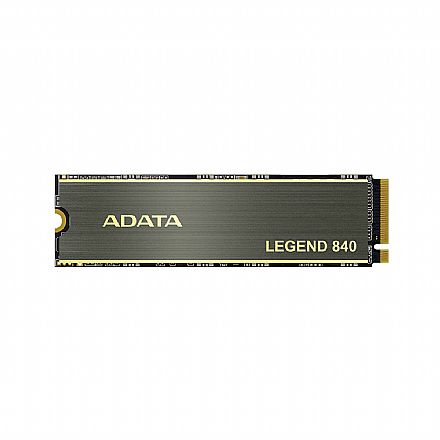 SSD M.2 512GB Adata Legend 840 - NVMe Gen 4 - 3D NAND - Leitura 5000 MB/s - Gravação 4500 MB/s - ALEG-840-512GCS