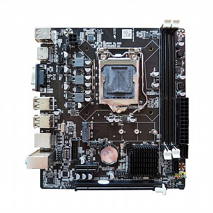 Placa Mãe Bluecase BMBH61-D2HG-M2EXR2BLK REV 2.0 - (LGA 1155 DDR3) - Chipset Intel H61 - Slot M.2 - Micro ATX - OEM