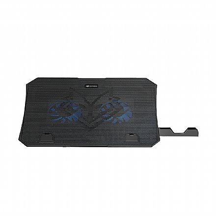 Suporte para Notebook C3Tech - Apoio para Smartphone - 5 Ajustes de Altura - com Cooler LED - NBC-40BK