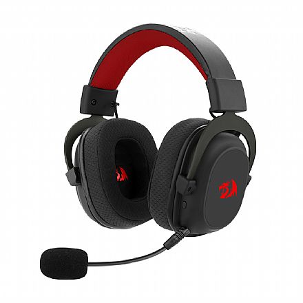 Headset Gamer Sem Fio Redragon Zeus Pro - 7.1 Surround - Drivers 53mm - Bluetooth ou 2.4GHz - Preto - H510-PRO