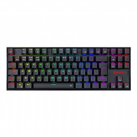 Teclado Mecânico Gamer sem fio Redragon Kumara Pro - ABNT2 - Bluetooth ou 2.4GHz - RGB - Switch Marrom - K552RGB-BRS-B-BROWN