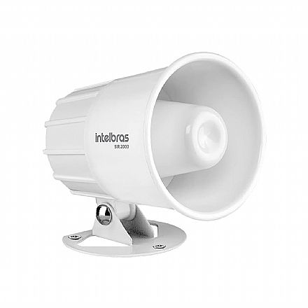 Sirene para Alarme - 9 a 15 VDC - Magnética - 115dB - Branca - Intelbras SIR 2000