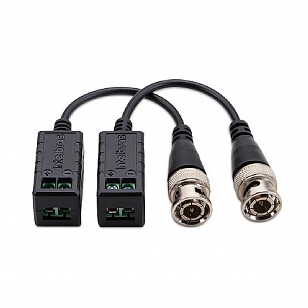 Conversor Transmissor Video Balun Passivo Intelbras VB 301 P - Alcance máximo de 300m - HDCVI, HDTVI, AHD e Analógica