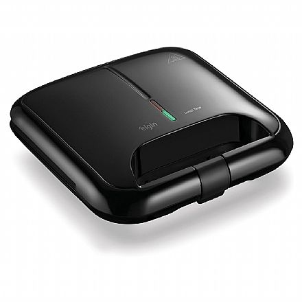 Sanduicheira Grill Elgin Lunch Time - 127V - 800W - Chapa Antiaderente - 42SAN3X01000