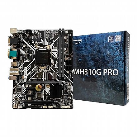 Placa Mãe PCWare IPMH310G PRO (LGA 1151 - DDR4 2666) - Chipset Intel H310 Express - USB 3.1 - Slot M.2 - Micro ATX