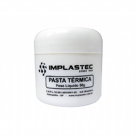 Pasta Térmica Implastec - Pote 50g