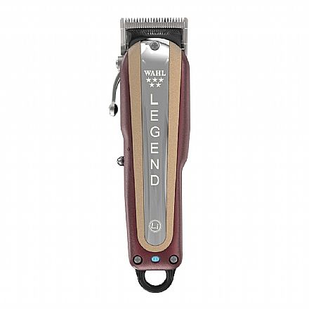 Máquina Corte de Cabelo e Barba WAHL Legend Profissional - Com ou sem fio - 8 Pentes Graduadores - Bivolt - Marrom - 08591L1-2