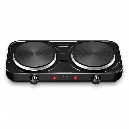 Fogão Elétrico Portátil Elgin Cooktop 2 - 127V - 2000W - Controle de Temperatura - 42FOG1001000