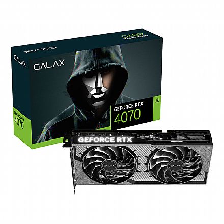 GeForce RTX 4070 12GB GDDR6X 192bits - Galax 1-Click OC 2X V2 - 47NOM7MDABXV