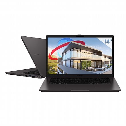 Notebook Samsung Galaxy Book 2 Business - Intel i5 1240P, RAM 16GB, SSD 1TB, Tela 14" Full HD, Rede RJ45, Windows 11 Pro - NP641BED-KA1BR