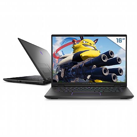 Notebook Dell Alienware Gamer M16 R2 AW16-U7155H-M10P - Intel Ultra 7-155H, 64GB DDR5, SSD 2TB, GeForce RTX 4060, Tela 16" Quad HD 240Hz, Windows 11 - Preto - Outlet