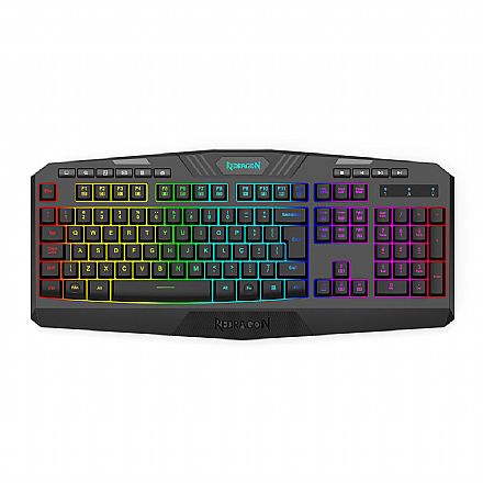 Teclado sem Fio Redragon Harpe Gamer - ABNT2 - USB-C ou 2.4GHz - RGB - K503-KS
