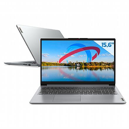 Notebook Lenovo Ideapad 1i - Intel i5 1235U, RAM 12GB, SSD 512GB, Tela 15.6" HD, Windows 11 Professional - Cloud Grey - 82VYS00900