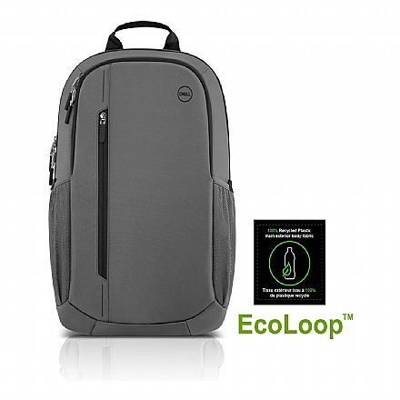 Mochila Dell EcoLoop Urban - para Notebook - 20 Litros - Ecológica - Cinza - CP4523G