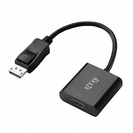 Adaptador Conversor DisplayPort Para HDMI - 20cm - 4K Ultra HD - Multilaser WI371