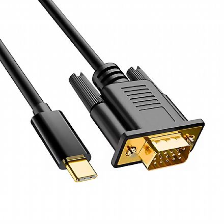 Cabo Conversor USB-C para DVI-D - 1.8 metro - DVI-D 24+1 Pinos - Comtac - 20119447