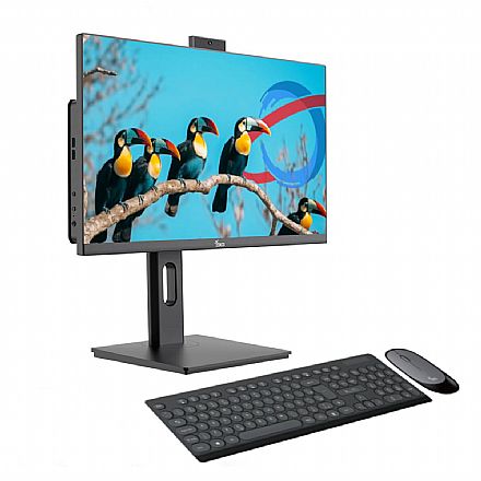 Computador All in One 3Green Unique AI3G - Tela 24" Full HD, Intel i5, RAM 16GB, SSD 1TB, Windows 10 Pro - Preto