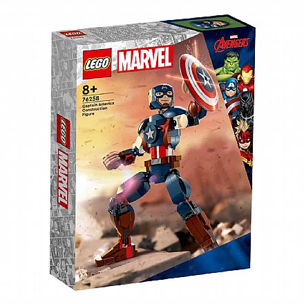 LEGO Marvel - Figura do Capitão América - 76258