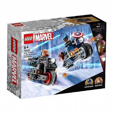 LEGO Marvel - Motocicletas da Viúva Negra e do Capitão América - 76260