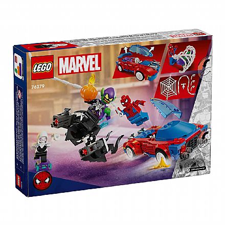 LEGO Marvel - Carro de corrida do Homem-Aranha e Duende Verde Venom - 76279