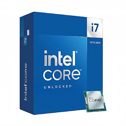 Intel® Core i7 14700F - LGA 1700 - 2.1GHz (Turbo 5.4GHz) - Cache 33MB - 14ª Geração - BX8071514700FI