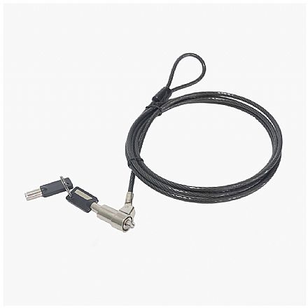 Trava de Segurança Noble com Chave - C3Tech CS-50 - Cabo 1.8m - Preto - 440160220100