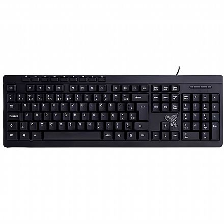 Teclado USB Multimídia Maxprint SK-2030 - ABNT2 - Preto - 60000142