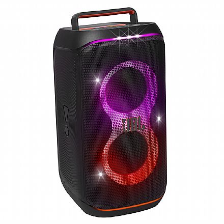 Caixa de Som Portátil JBL Party Box Club 120 - 160W RMS - Bluetooth - Auracast - Bateria para 12 horas - Entrada Microfone e Guitarra - Efeitos LED - Resistente a Respingos - JBLPBCLUB120BR