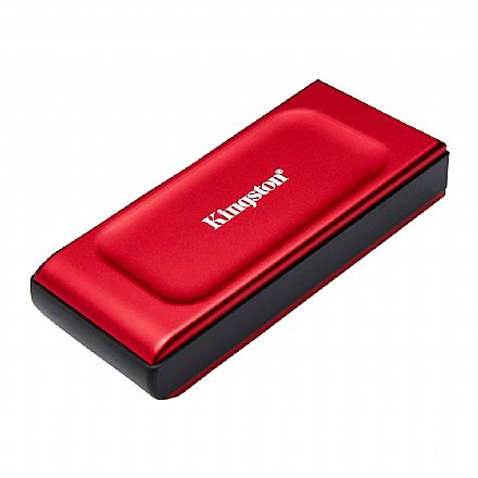 SSD Externo 1TB Kingston XS1000 - Portátil - USB 3.2 - 1050MB/s - Vermelho - SXS1000R/1000G