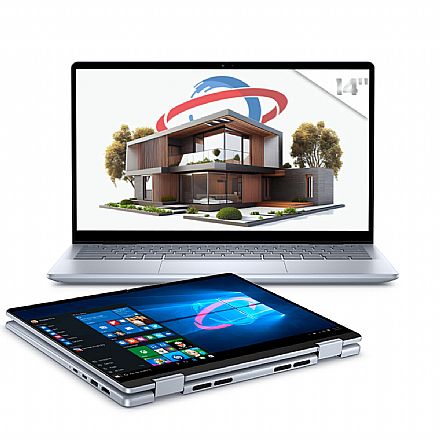 Notebook Dell Inspiron 7440 2IN1-I150U-M50 2 em 1 - Intel i7 150U, RAM 16GB, SSD 1TB, Tela 14" Touch Full HD+, Windows 11 - Prata Gelo - Outlet