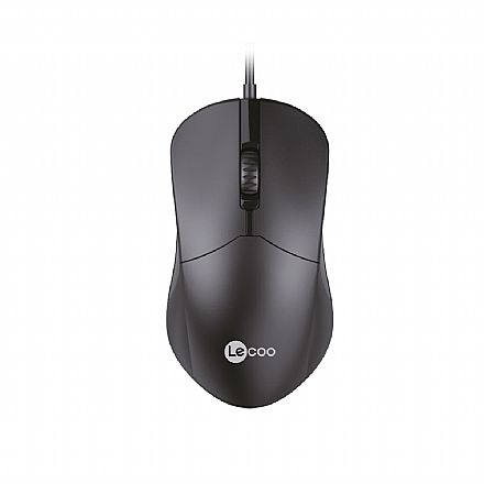 Mouse USB Lecoo M1102 - 1200dpi - 3 Botões - Preto