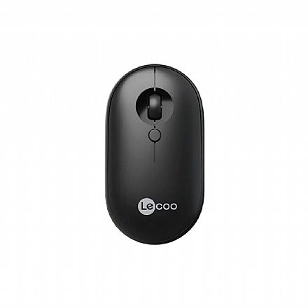 Mouse sem Fio Lecoo WS212 - 2.4GHz - 1200dpi - Ambidestro - Preto