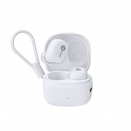 Fone de Ouvido Bluetooth Intra-Auricular Lecoo EW301WH - Microfone - TWS - Case carregador - Branco