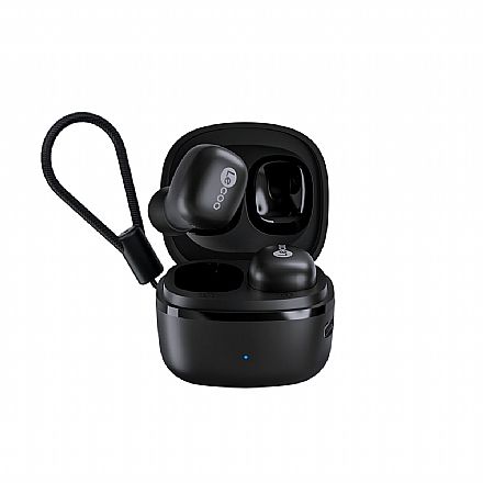 Fone de Ouvido Bluetooth Intra-Auricular Lecoo EW301BK - Microfone - TWS - Case carregador - Preto