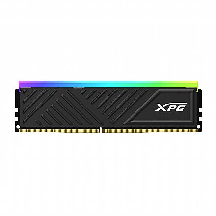 Memória 8GB DDR4 3200MHz XPG Adata Spectrix - CL16 - com Dissipador RGB - AX4U32008G16A-SBKD35G