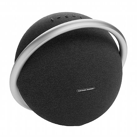 Caixa de Som Portátil Harman Kardon Onyx Studio 8 - 50W RMS - Bateria para 8 horas - Função Viva-Voz - Preto - HKOS8BLKBR