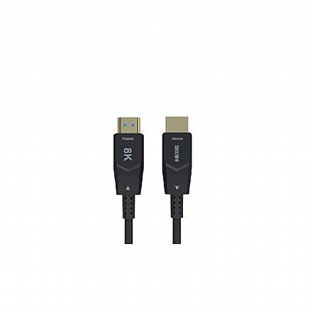 Cabo HDMI 2.1 - 30 metros - 8K 60Hz / 4K Ultra HD 120Hz - ZLX-2022-8KAOC-30M