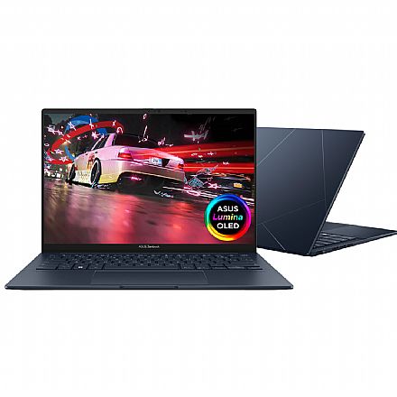 Notebook Asus Zenbook 14 UX3405MA-QD344W - Intel Ultra 7 155H, RAM 16GB, SSD 1TB, Tela 14" OLED, Arc Graphics, Windows 11 - Ponder Blue